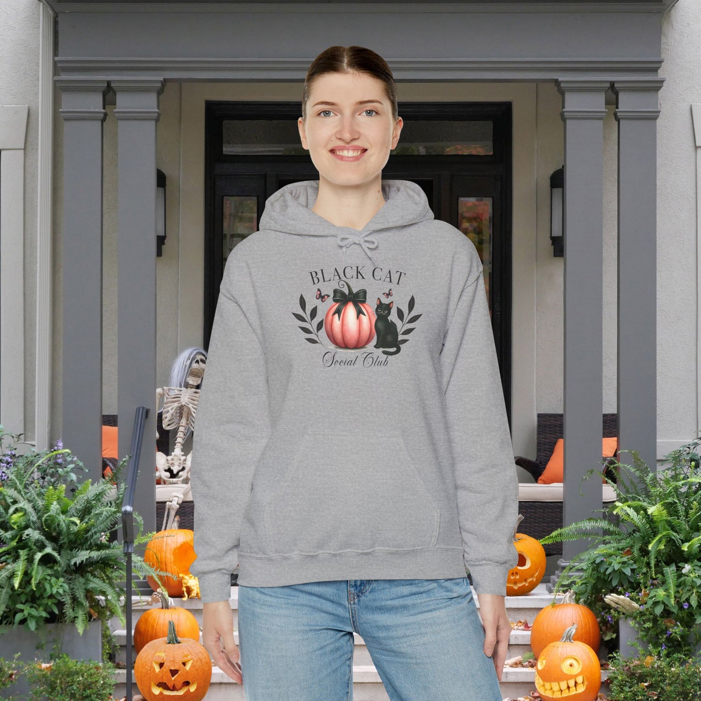 Black Cat Social Club Heavy Blend™ Hooded Sweatshirt