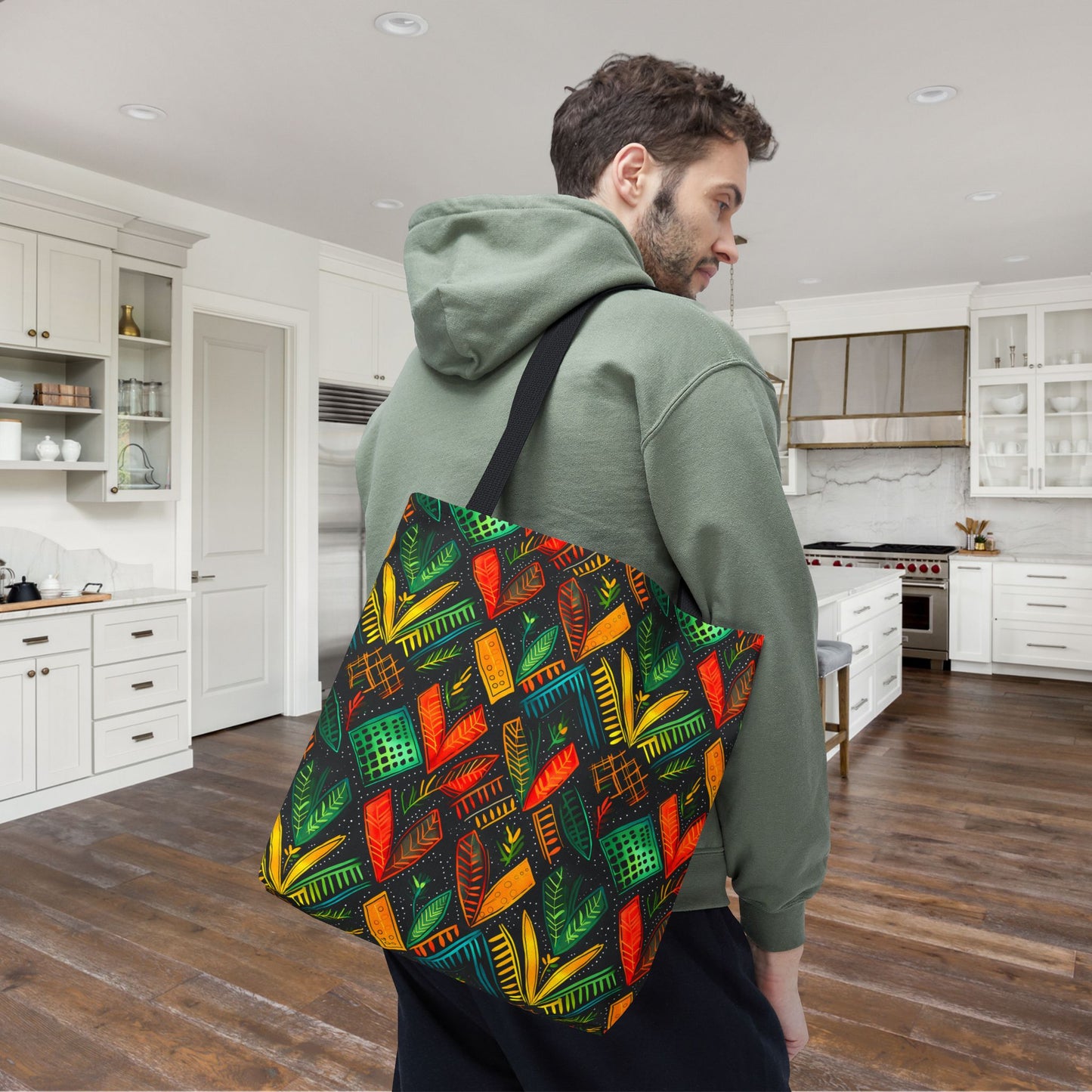 Kujichagulia Waves Canvas Tote Bag
