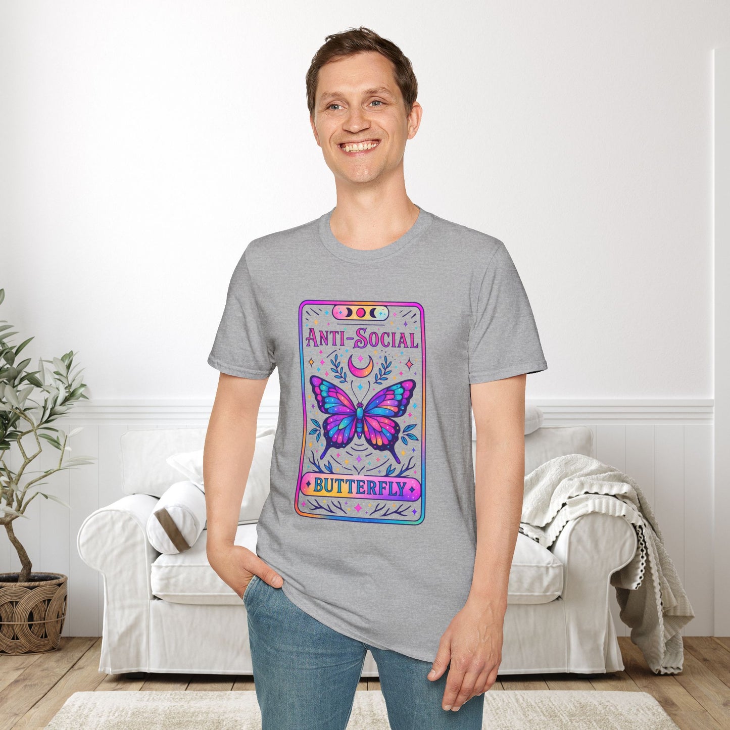 Antisocial Butterfly Adult T-shirt