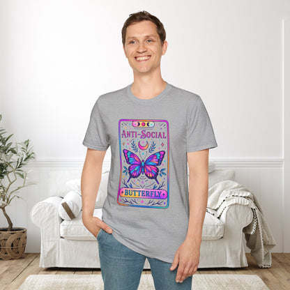 Antisocial Butterfly Adult T-shirt