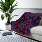 Velvet Mosaic Print Fleece Blanket