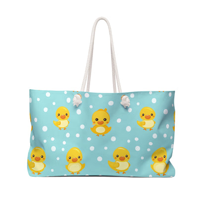 Ducky Dot Parade Weekender Bag