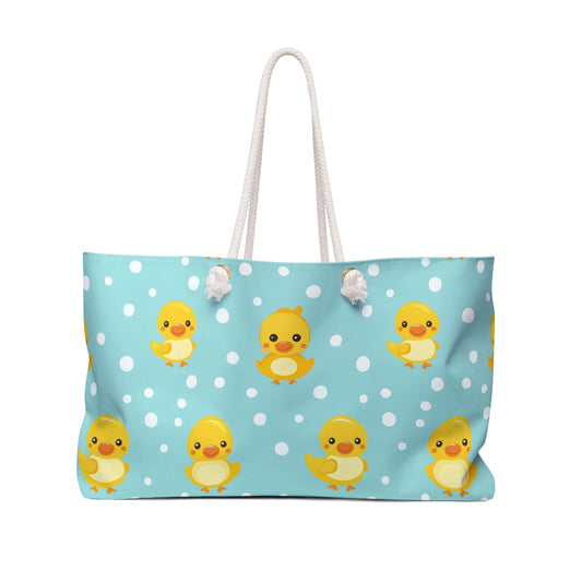 Ducky Dot Parade Weekender Bag