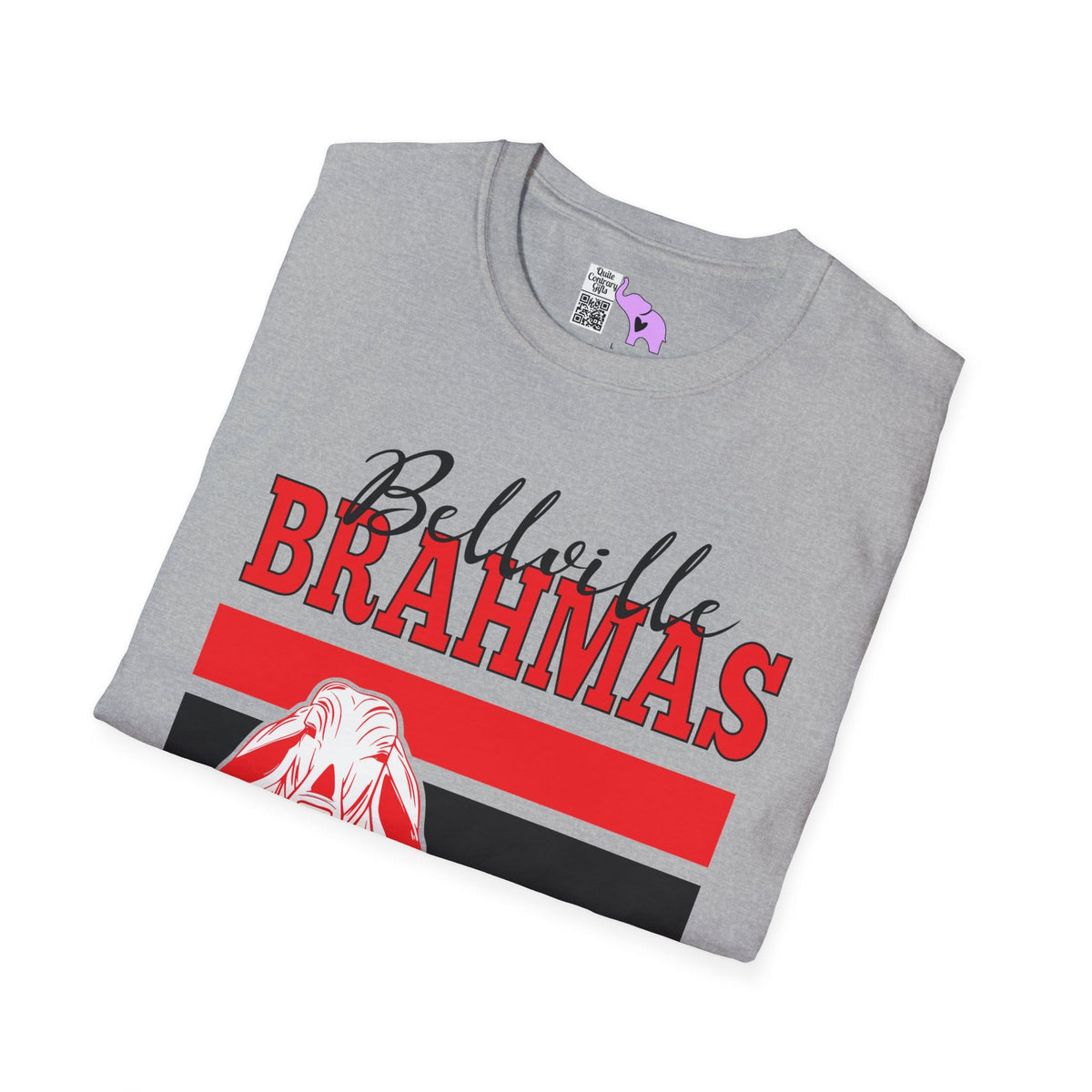 Ballville Brahmas w/Mascot & Stripes Adult T-shirt