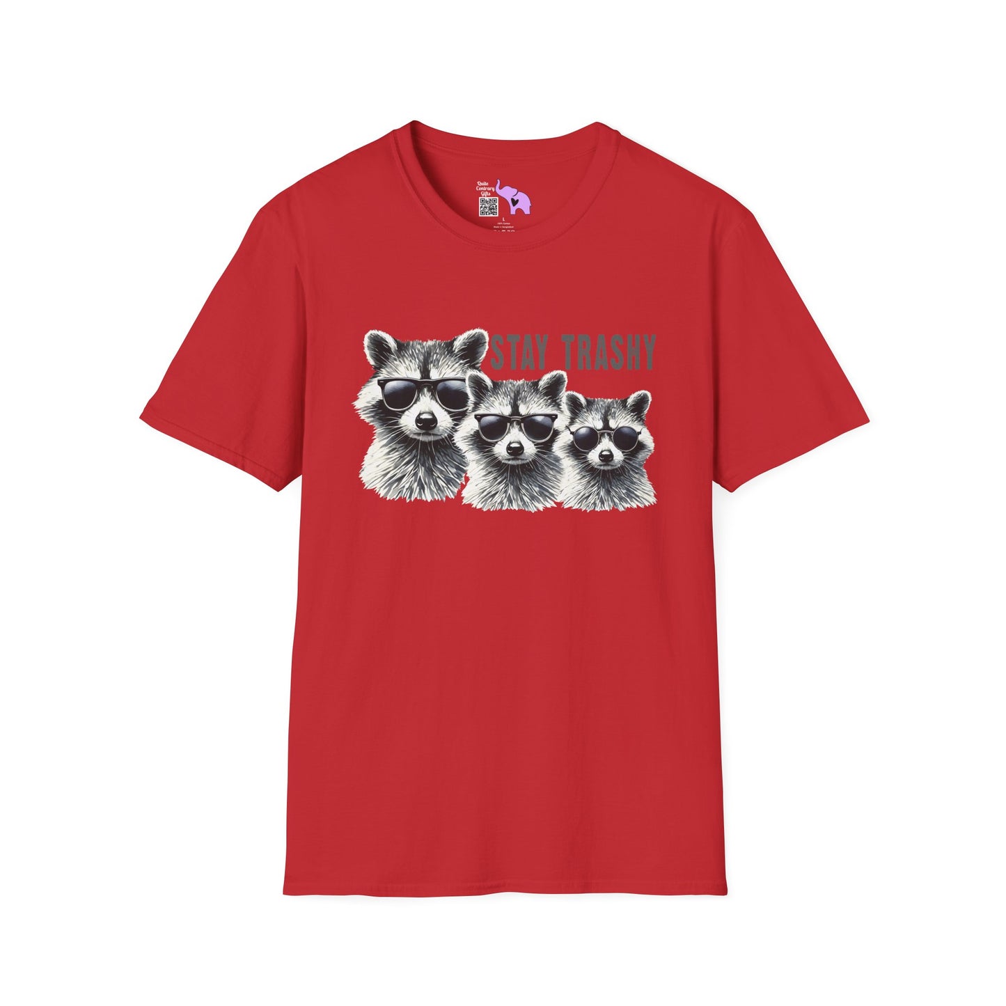Stay Trashy (Racoon) Adult T-shirt