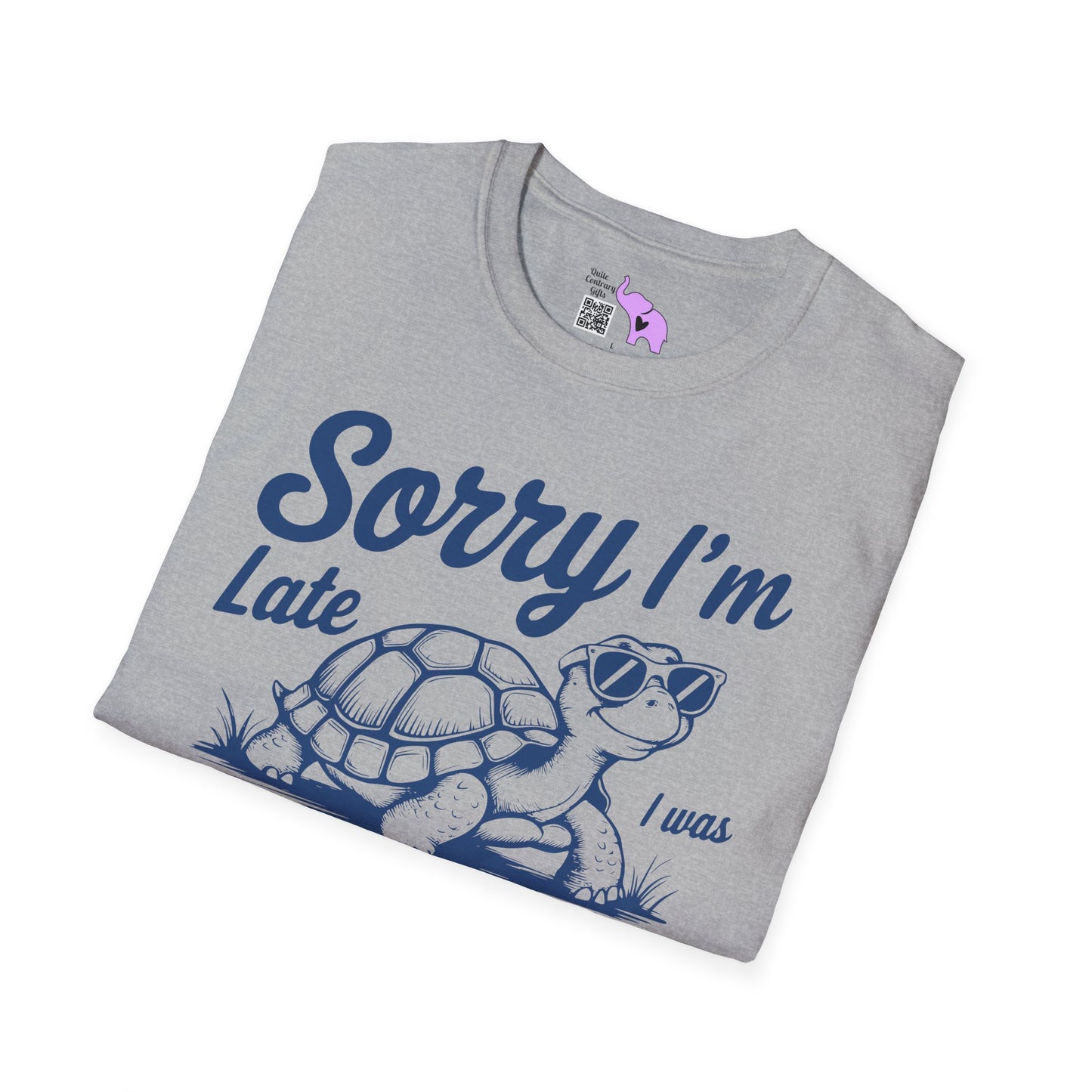 Sorry I'm Late I Was Dilly Dallying (Turtle) Adult T-shirt