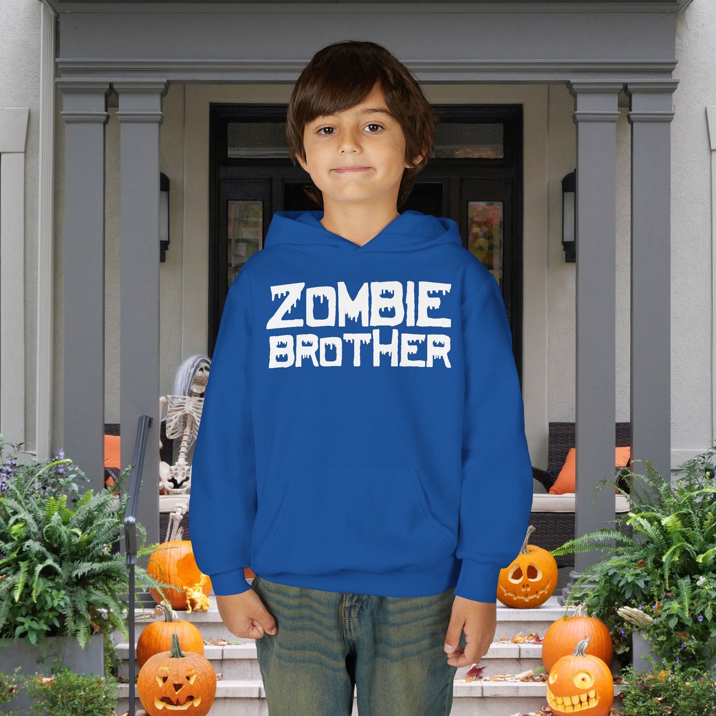 ""Zombie Brother Youth Heavy Blend Hoodie