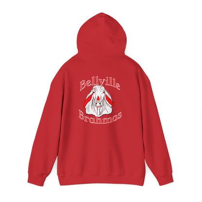 ""Bellville Brahmas Mascot Adult Heavy Blend™ Hooded Sweatshirt