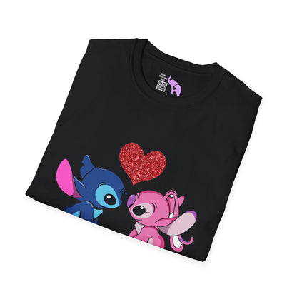 Stitch in Love 2 Adult T-shirt
