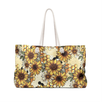 Honeycombs & Sunflowers Weekender Bag