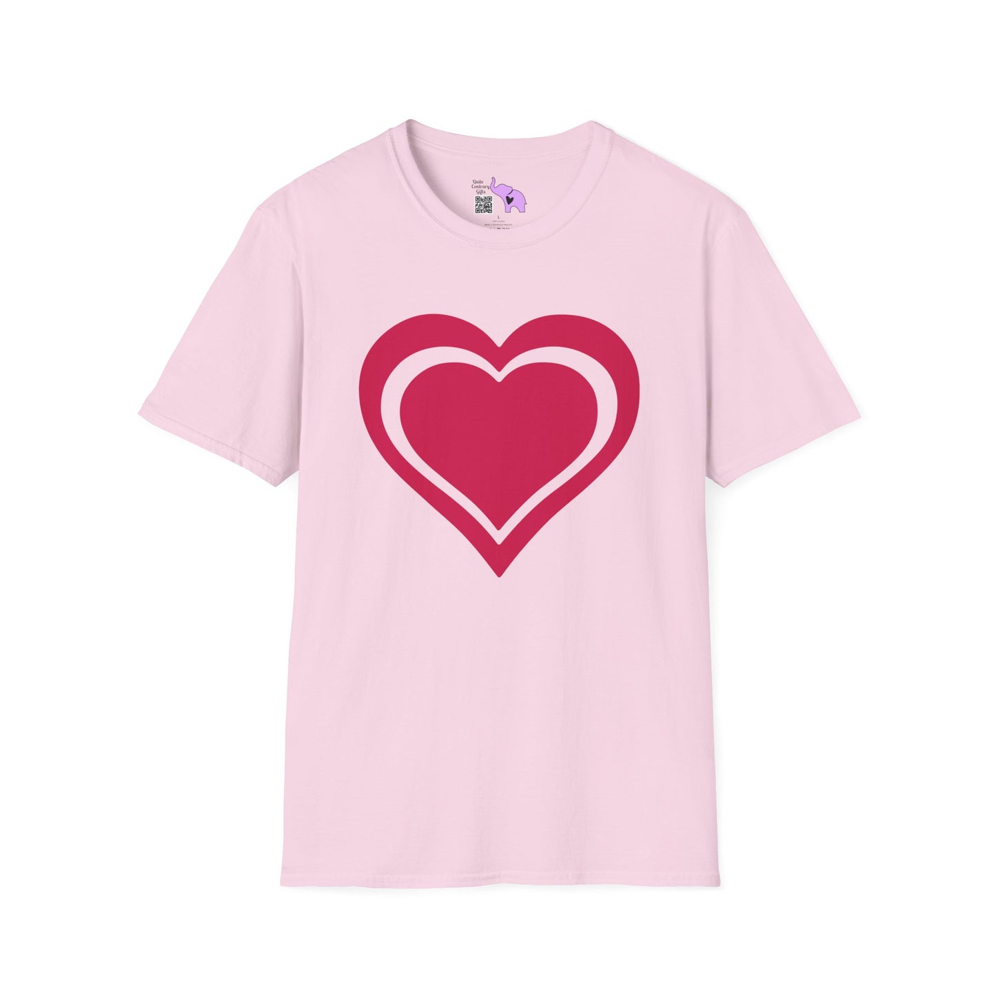 Heart Outline Adult Unisex Tshirt