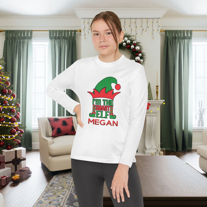 I'm The Smart Elf Youth Long Sleeve Tee