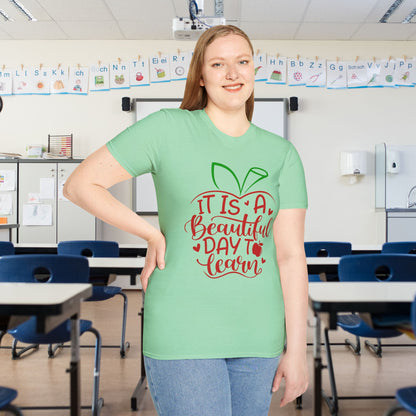 It's A Beautiful Day To Learn Adult T-shirt