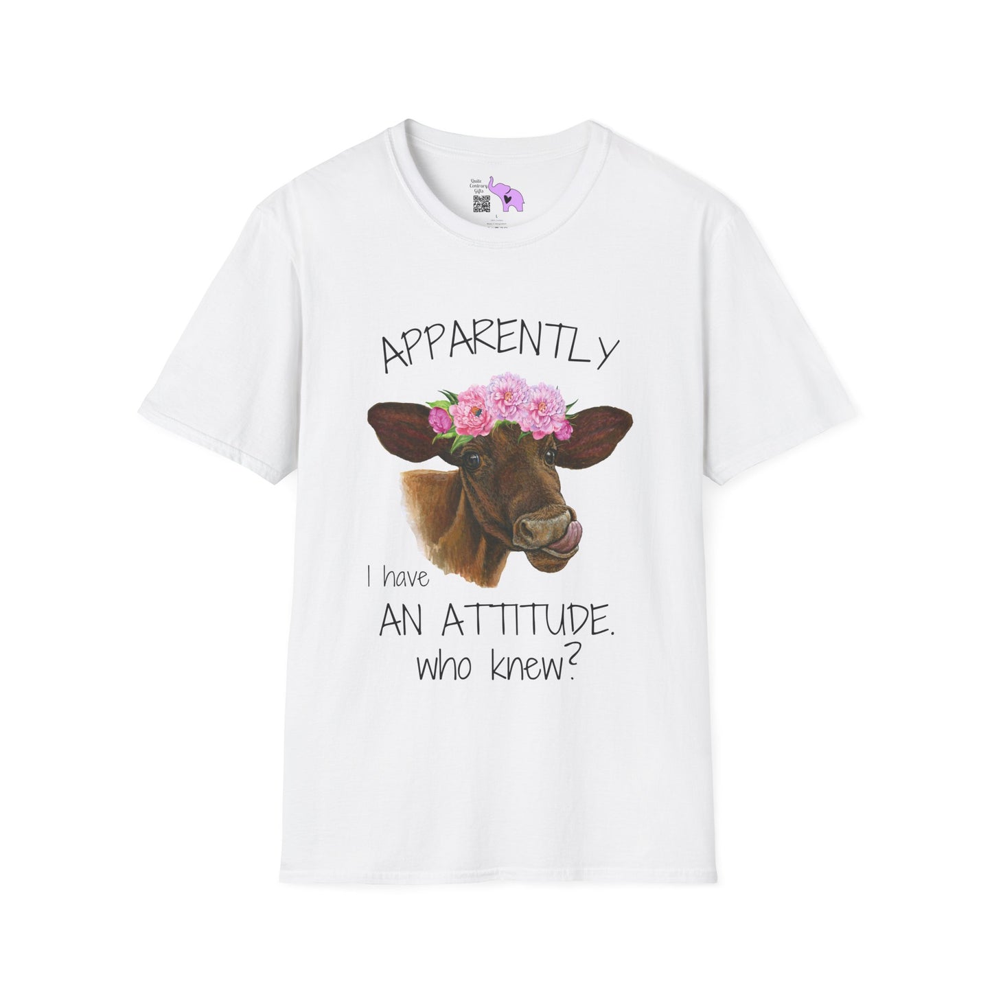 Apparently I Have An Attitude. Who Knew? Adult T-shirt