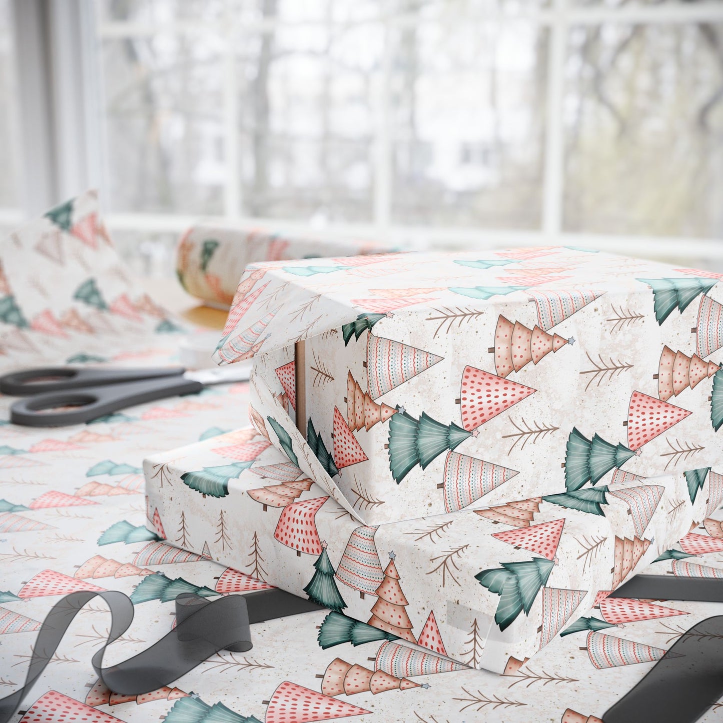 Merry Pines Wrapping Paper