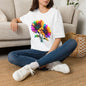 Colorburst Flowers Adult T-shirt