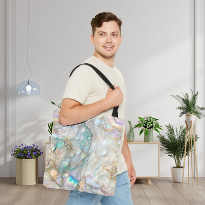 Green Opalescent Dreams Canvas Tote Bag