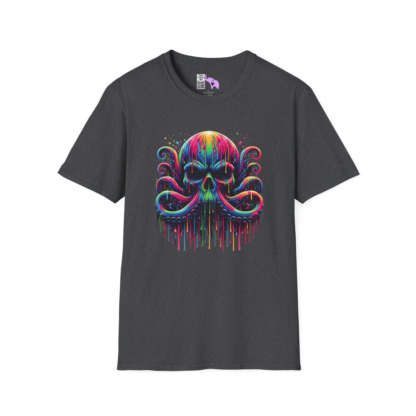 Colorful Skeleton Octopus Adult T-shirt
