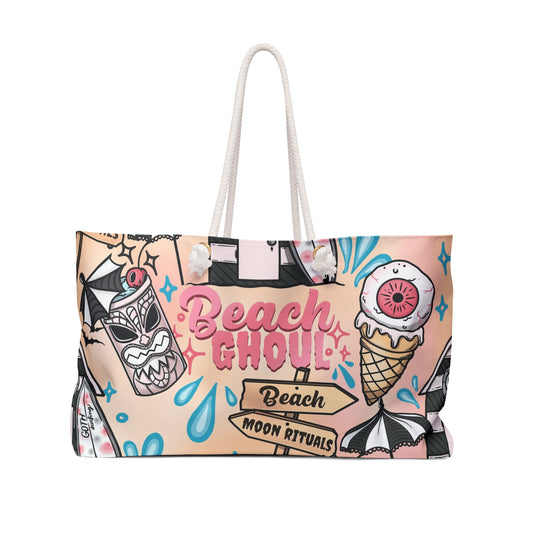 Spooky Beach House (Peach) Weekender Bag
