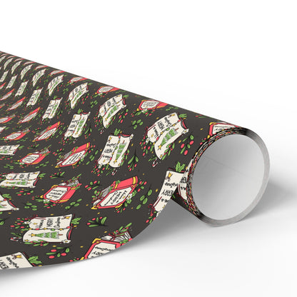Book Lover's Merry Christmas Wrapping Paper
