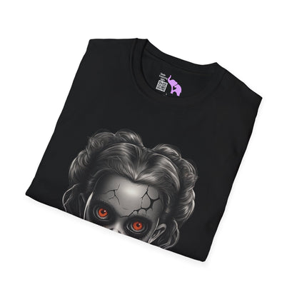 Creepy Girl Doll 2 Adult T-shirt