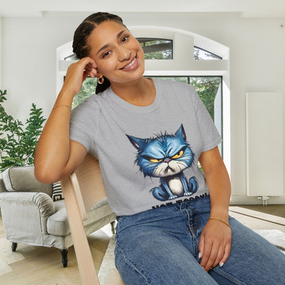 Not Today (Angry Cat) Adult T-shirt