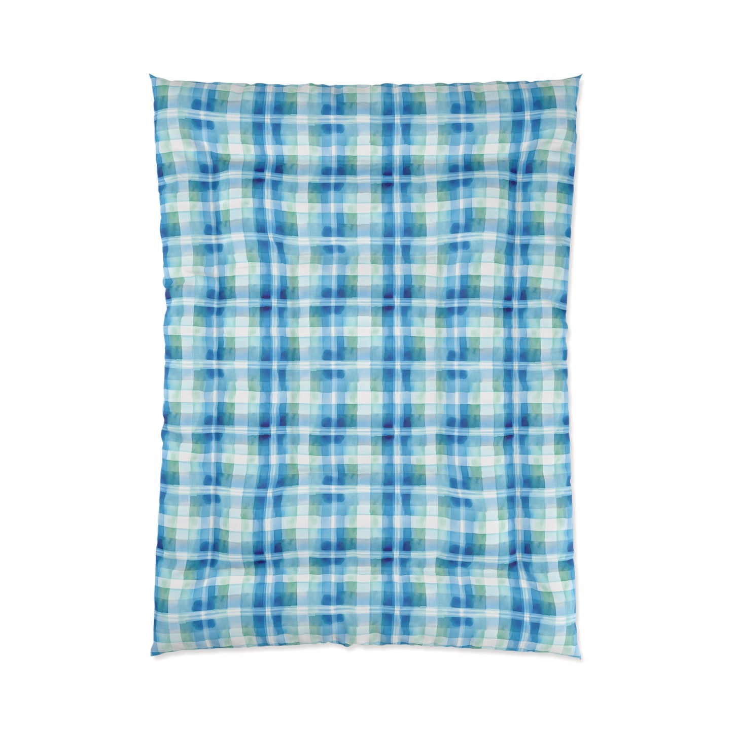 Ocean Sunset Plaid Comforter