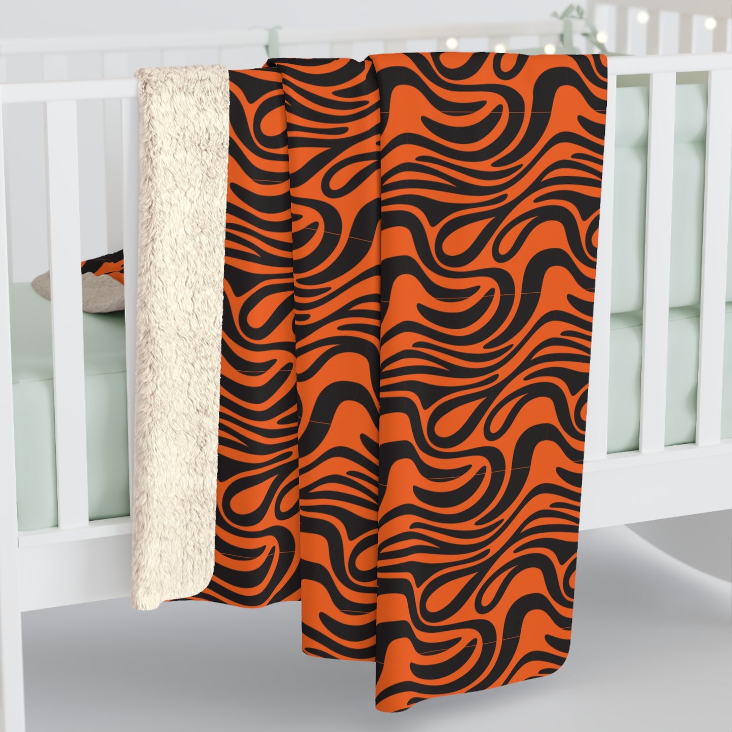 Tiger Stripes Sherpa Fleece Blanket