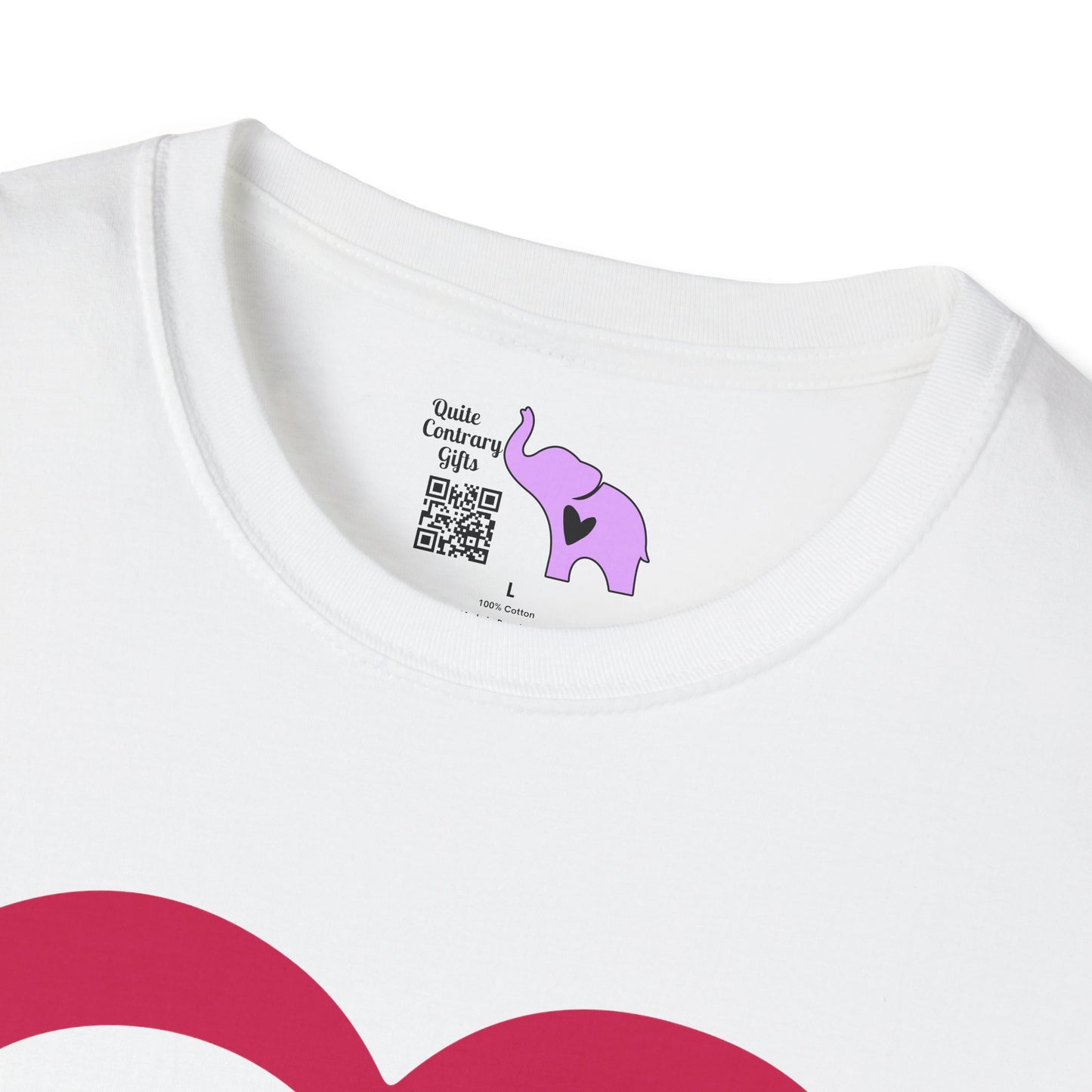 Heart Outline Adult T-shirt