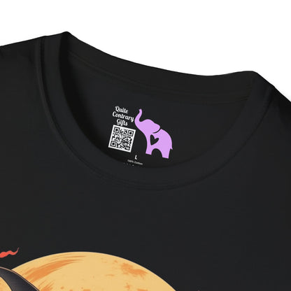 Creepy Bats Over Moon 3 Adult T-shirt