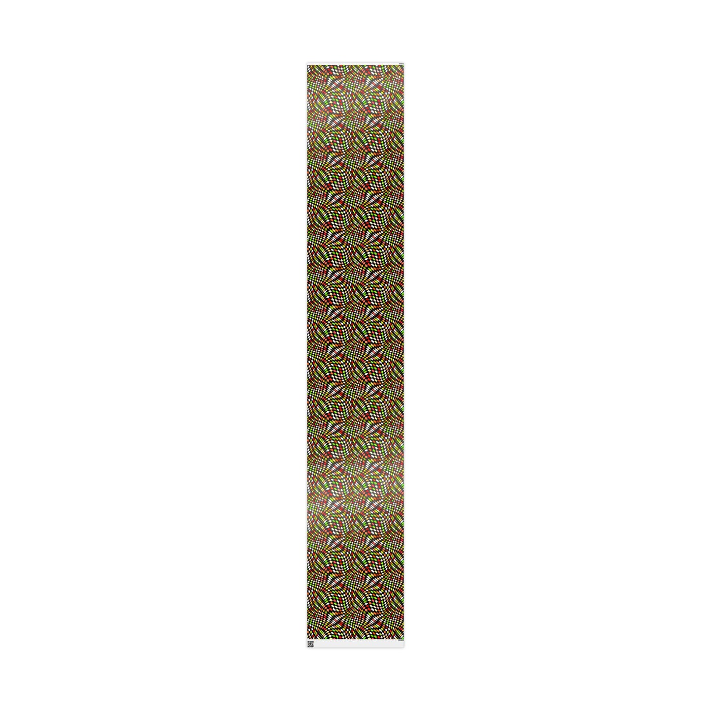 Warped Yellow/Green Checkered Wrapping Paper