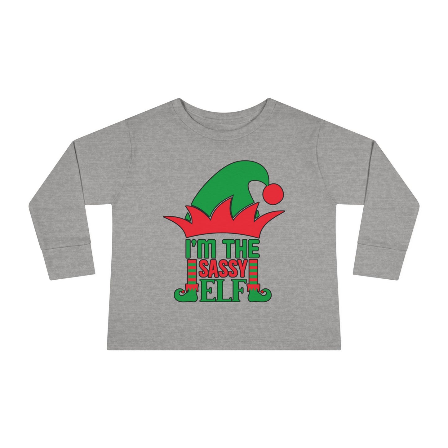 I'm The Sassy Elf Toddler Long Sleeve Tee