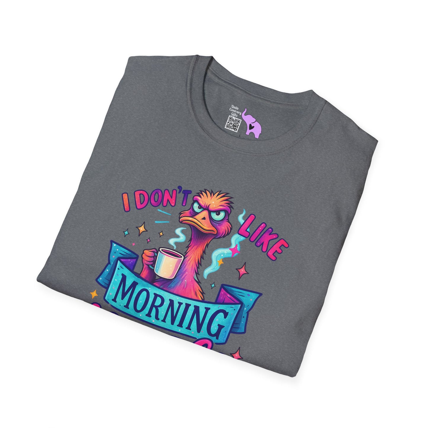 I Don't Like Morning People or People Adult T-shirt