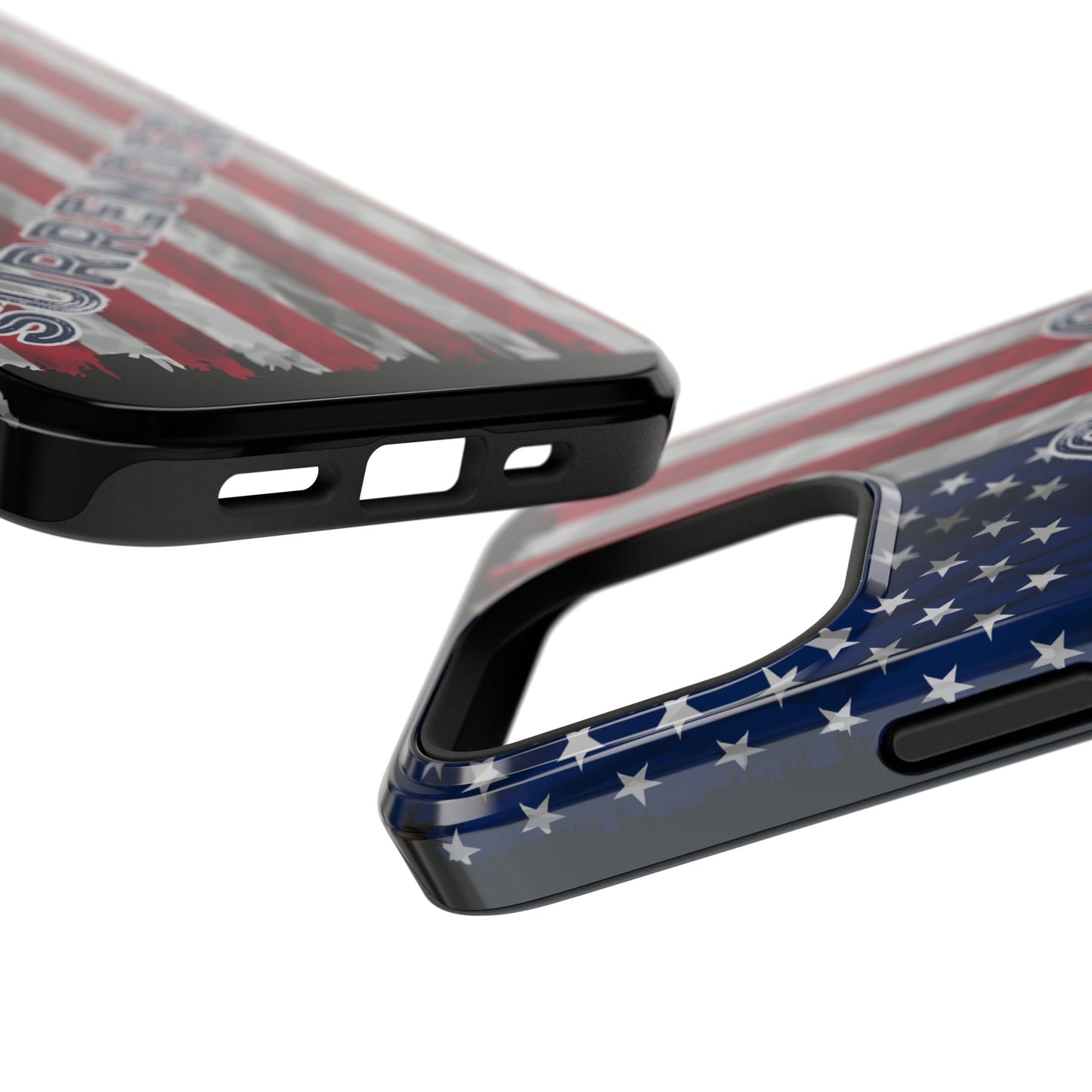 Never Surrender American Flag Impact-Resistant Cases