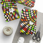 Warped Yellow/Green Checkered Wrapping Paper
