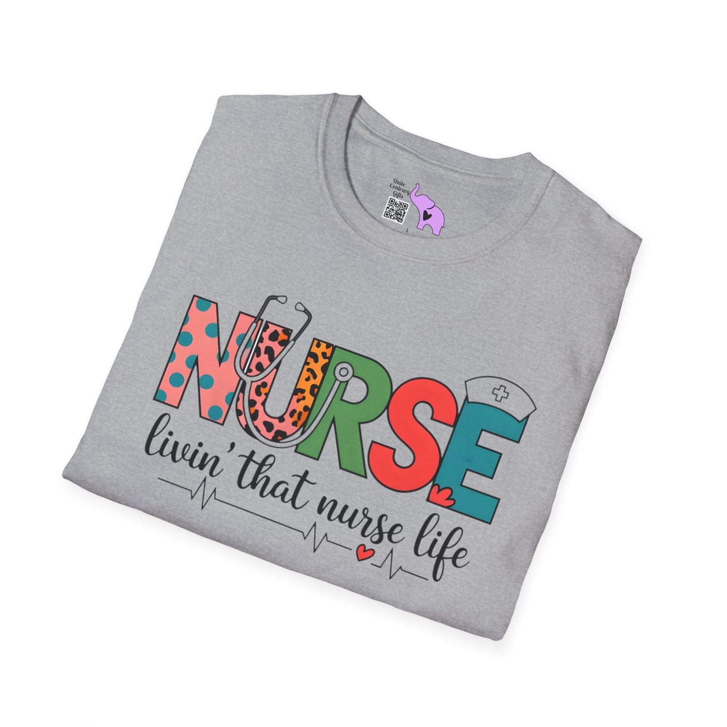 Nurse Livin' That Nurse Life Adult T-shirt