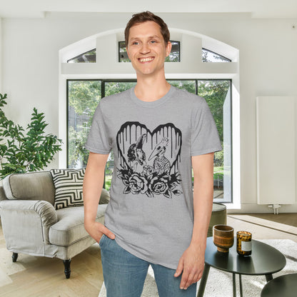 Beetlejuice Barbara & Adam Adult T-shirt