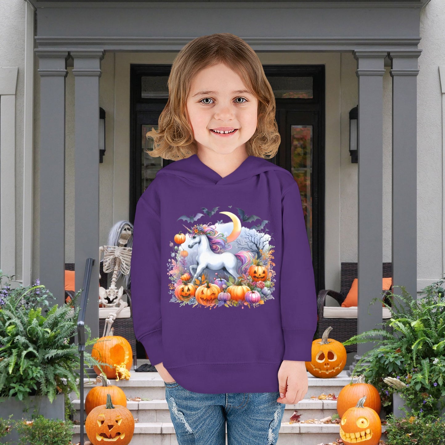 Halloween Unicorn Toddler Hoodie
