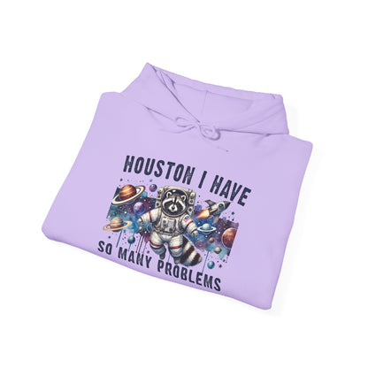 Houston I Have So Many Problems (Panda) Heavy Blend™ Hooded Sweatshirt