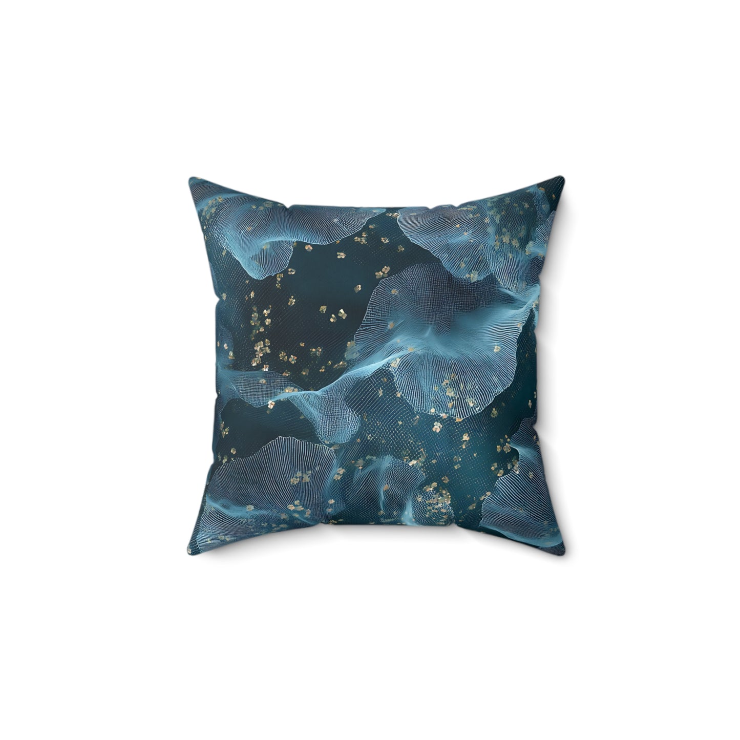 Midnight Sheer & Lace Throw Pillow