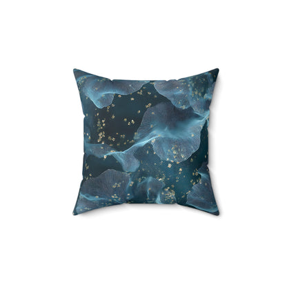 Midnight Sheer & Lace Throw Pillow