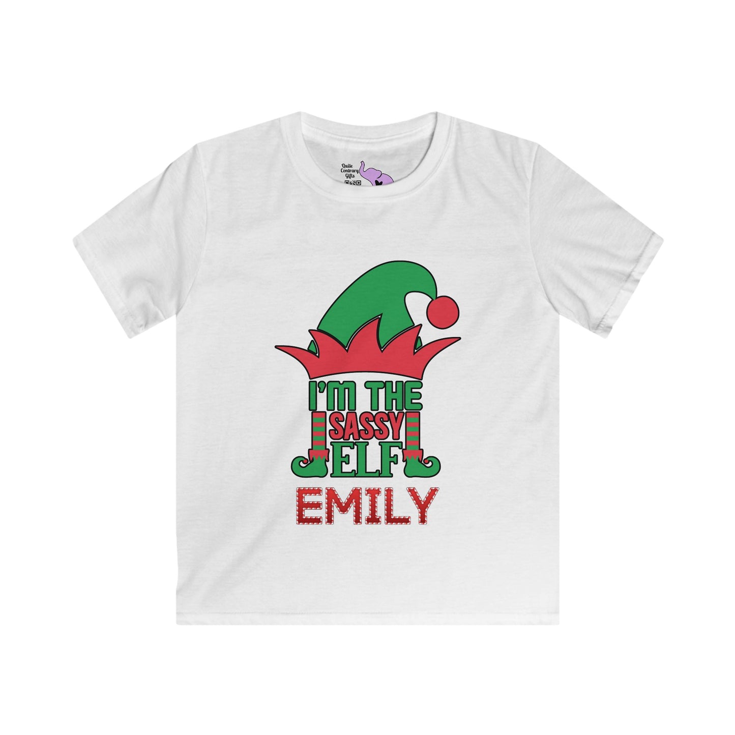 I'm The Sassy Elf Youth Softstyle Tee