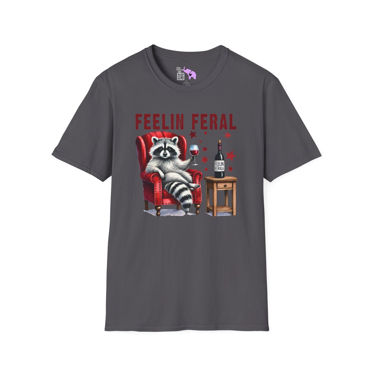 Feelin Feral (Wine) Adult T-shirt