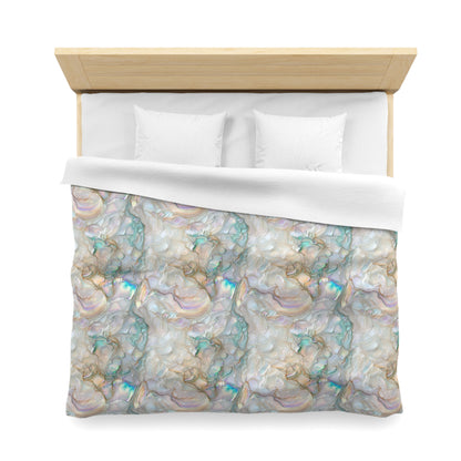 Green Opalescent Dreams Microfiber Duvet Cover