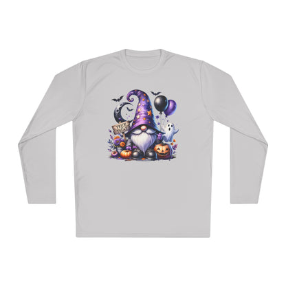 Trick or Treat Witchy Gnome Adult Long Sleeve Tee