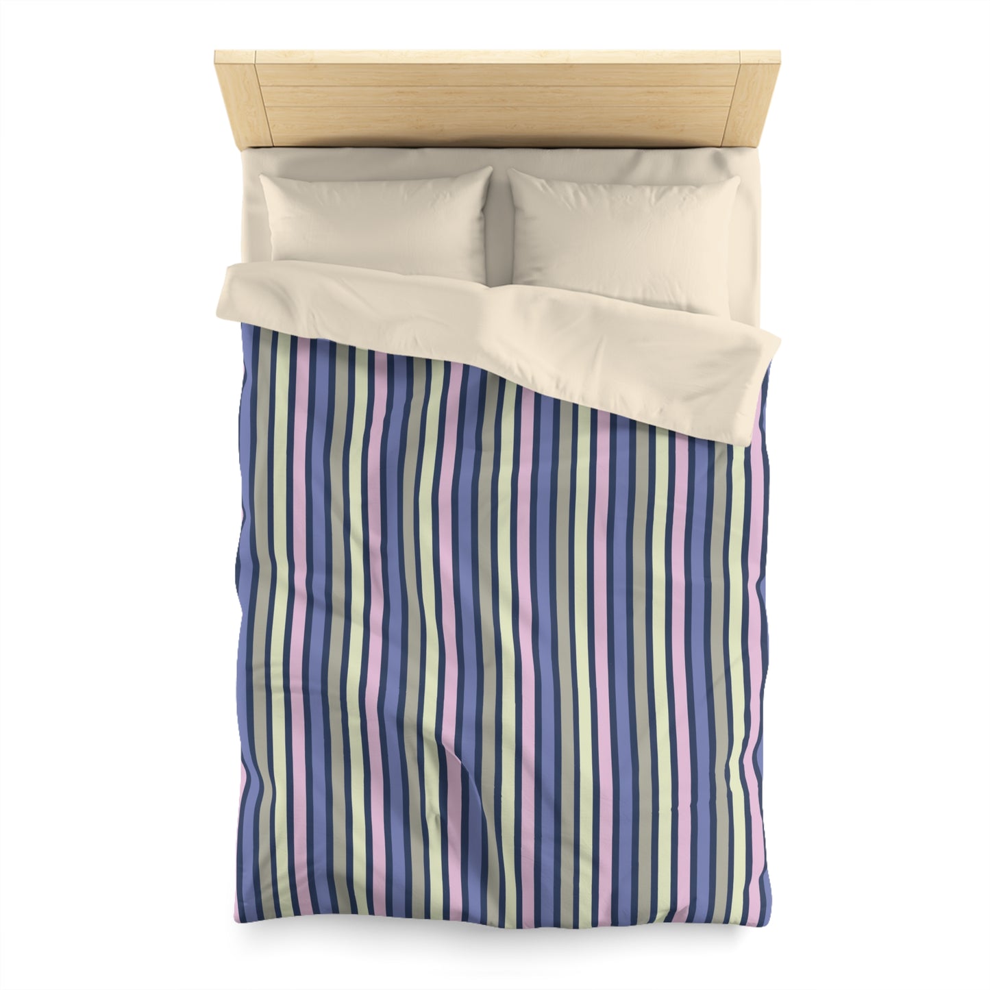 Earthy Stripes Microfiber Duvet Cover