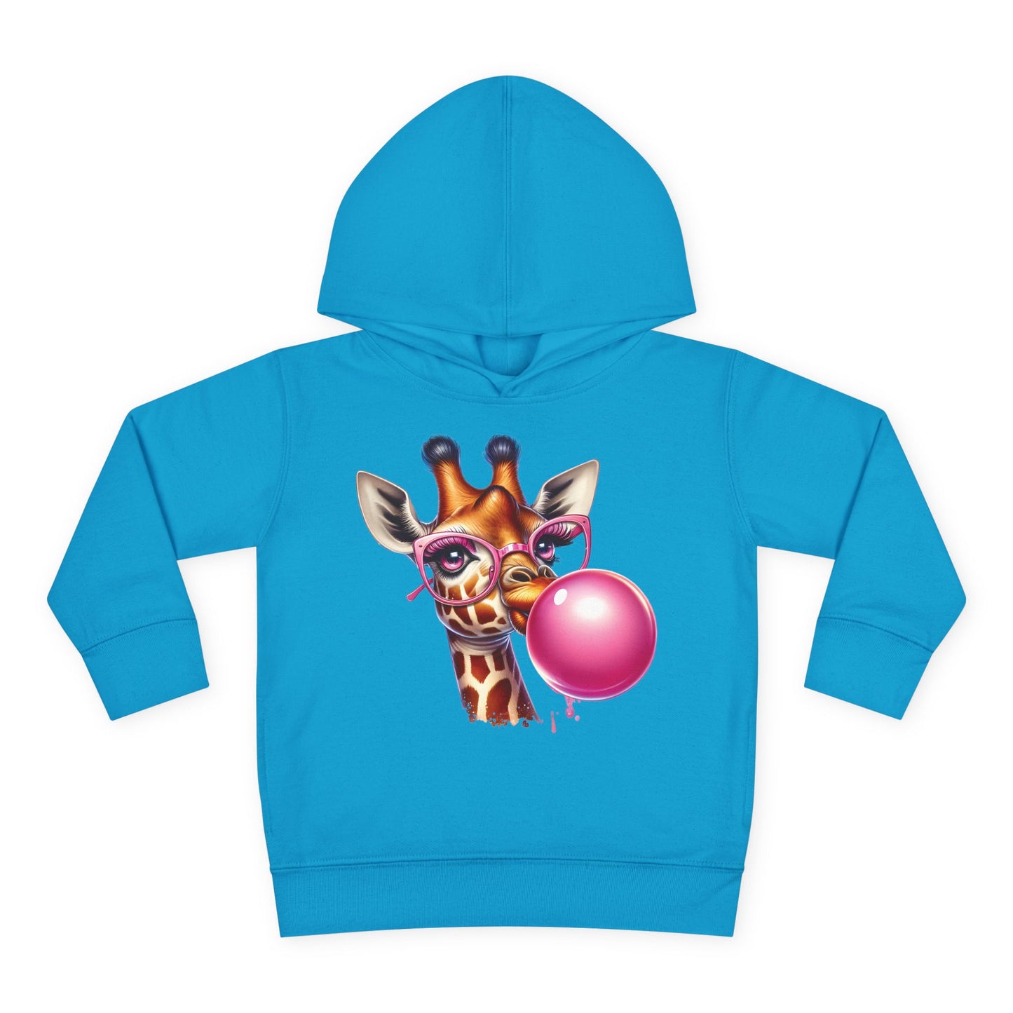 Girraffe Blowing Bubble Toddler Hoodie