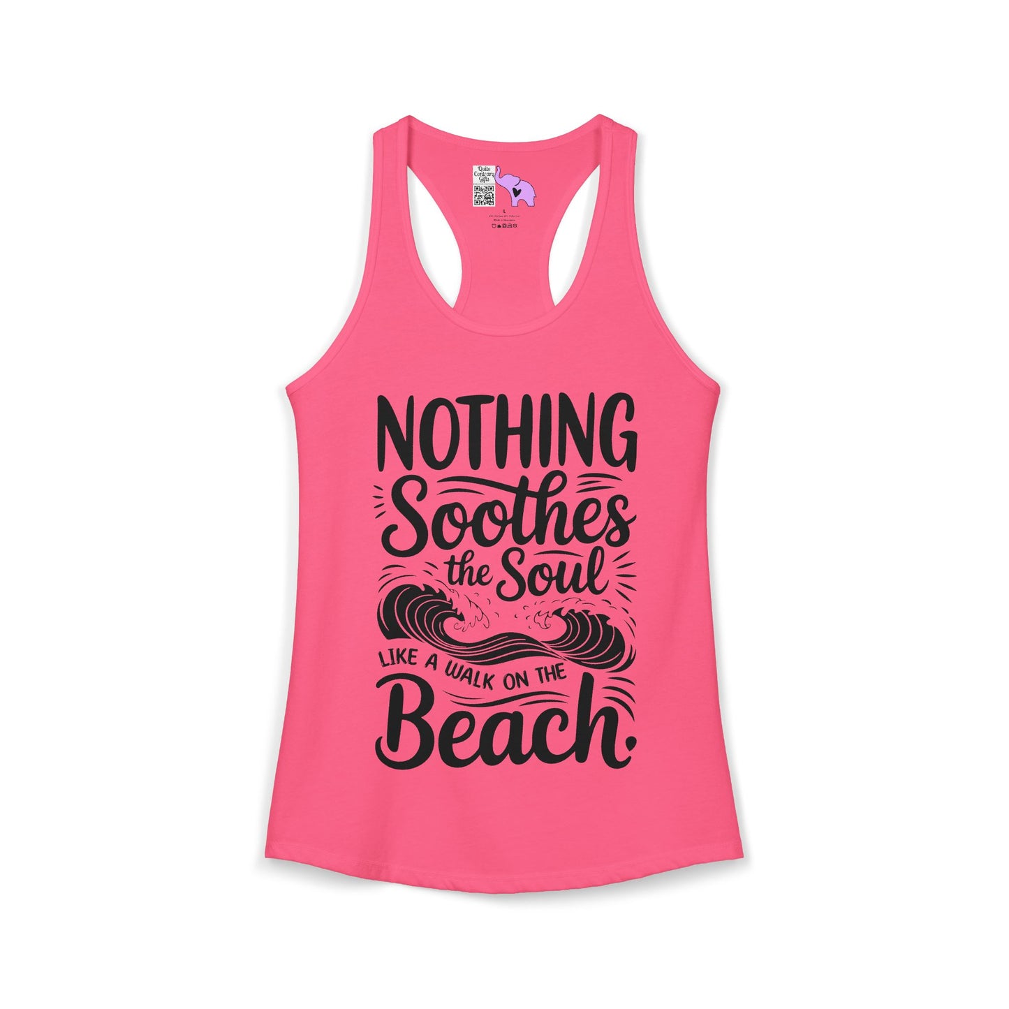 Nothing Soothes the Soul LIke A Walk on the Beach Women's Ideal Racerback Tank