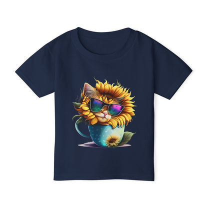 Cute Colorful Kitten 1 Heavy Cotton™ Toddler T-shirt