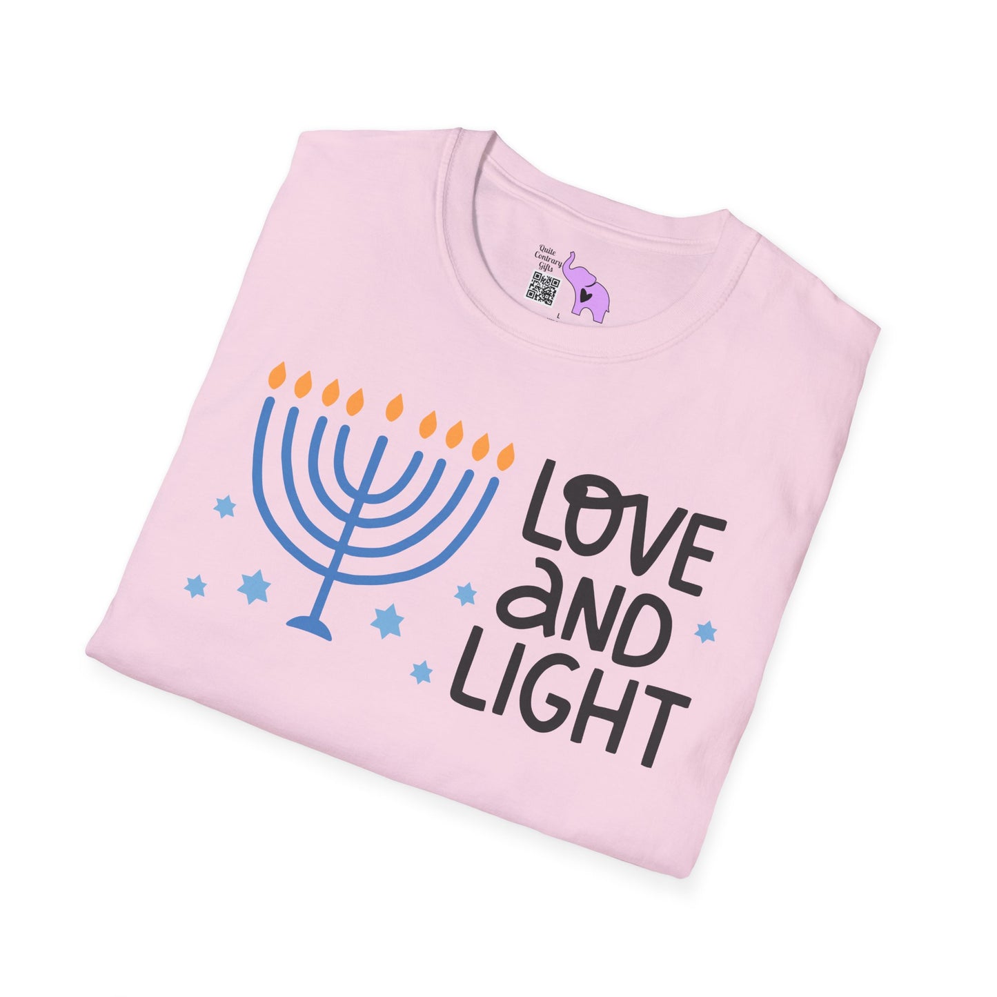 Hanukkah Love & Light 4 Adult T-shirt
